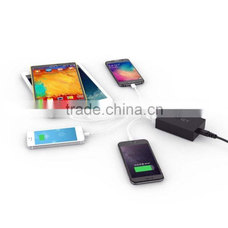 Aukey Quick Charge 2.0 54W 5 Ports USB Desktop Charging Station Wall Charger,EU plug