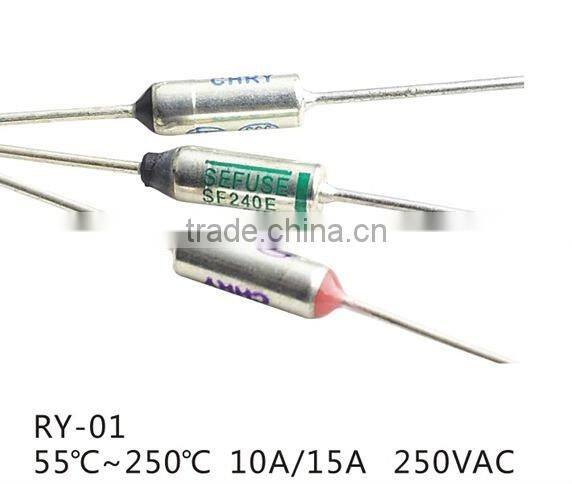 Daier high quality thermal fuse 10a 125v 15a 250v