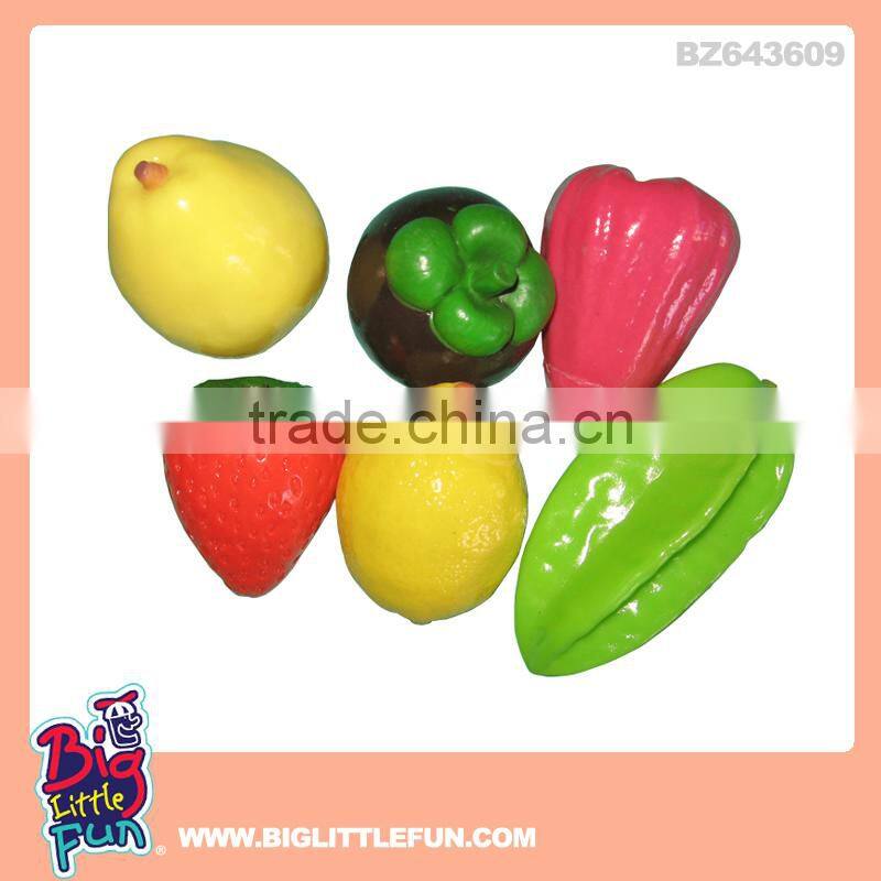 Vegetable toys soft rubber toys for kids with whistle