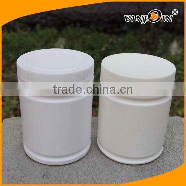 550ml PET White Plastic Cosmetic Jar for Face Cream with Screw Cap