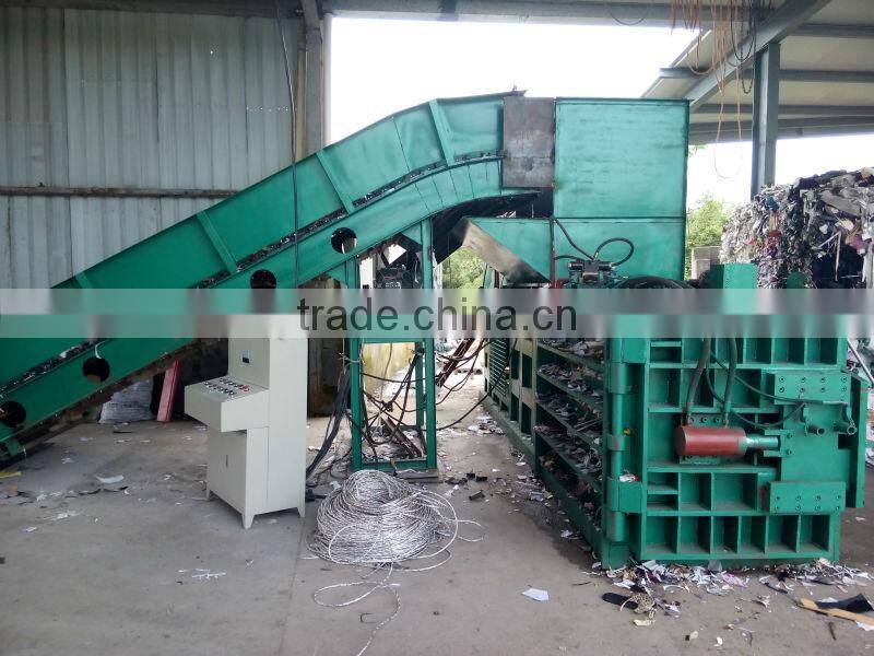 Hydraulic horizontal cardboard baling press machine ,hay and straw baler machine BY31-60T
