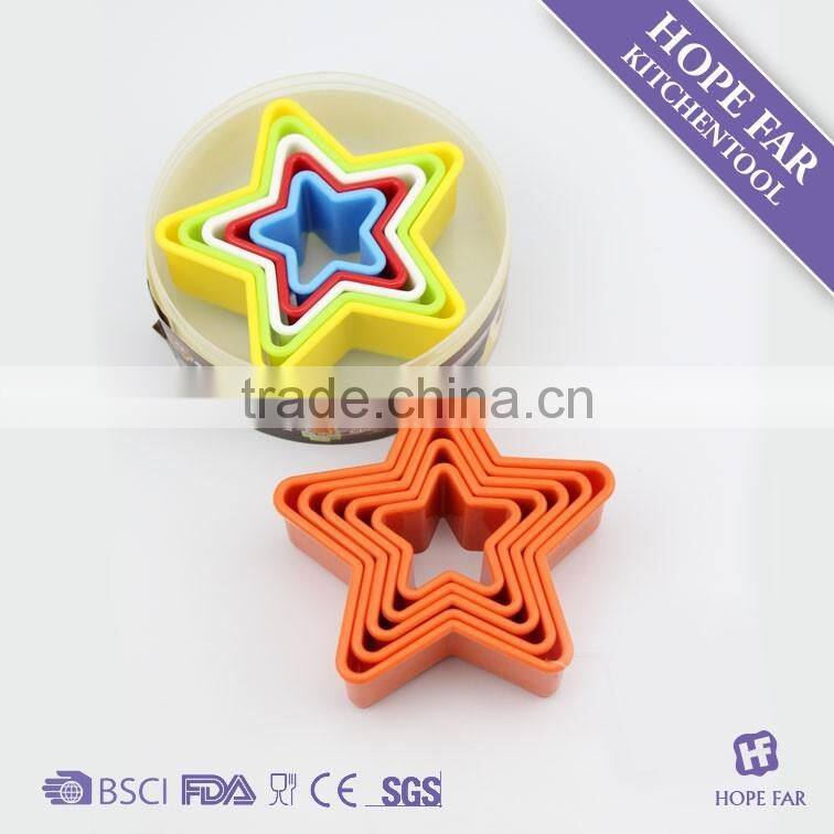 0600044 Funny star shape plastic cake mould,cake serving moulds