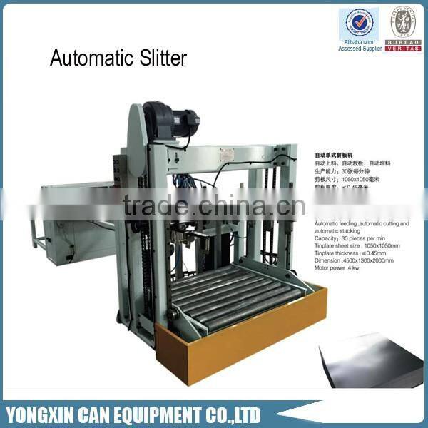 Automatic metal tinplate sheet cutting machine