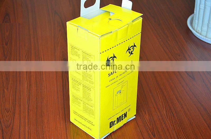 High quality medical disposable safety box for discarded syringes