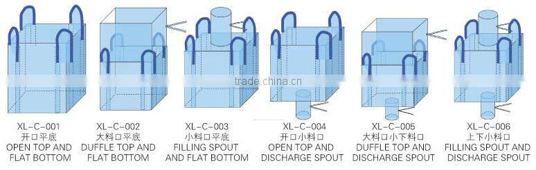 Fibc bag flexible container pp bulk bags 1000kgs
