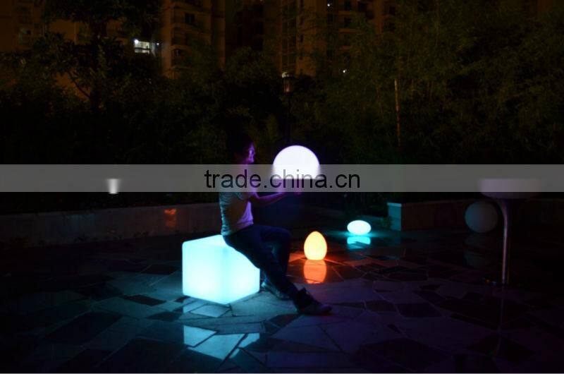 50cm large size RGB outdoor LED cubic sofa