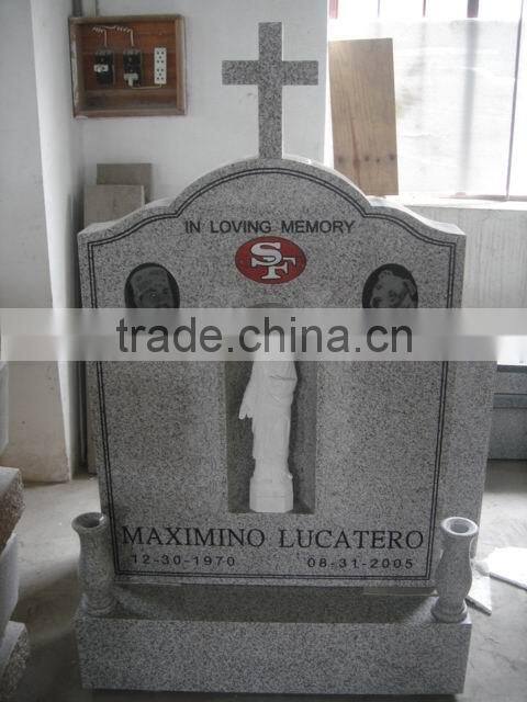 Natural funeral garden granite tombtone