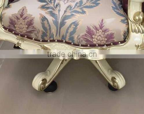 Palace Princess Swivel Chair, Royal and Elegant Wooden Office Chair, Study Room Study Chair for Homes (BF01-ML054)