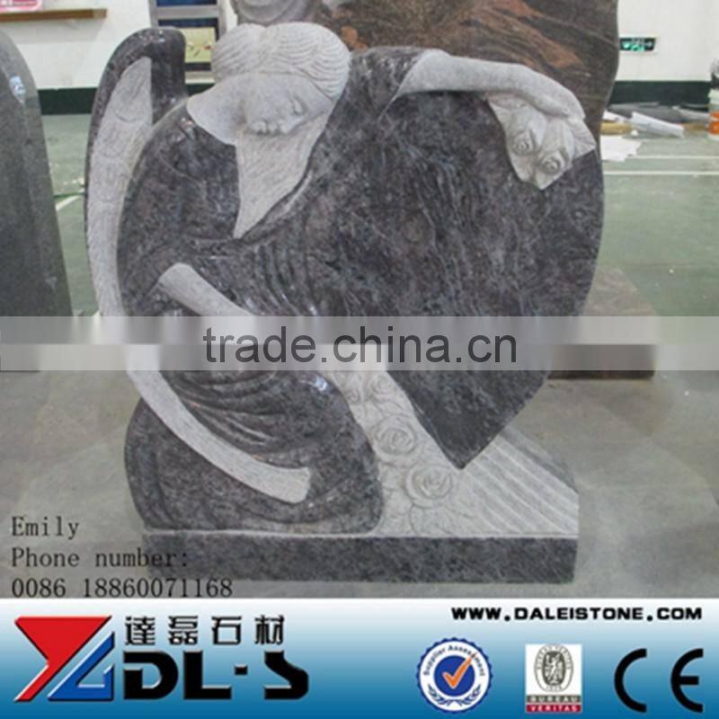 Olive Green Granite tombstone Vase