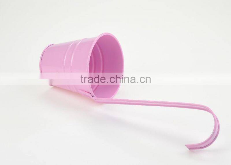 china guangxi suppiler cheap wall galvanized metal hanging vases for flower