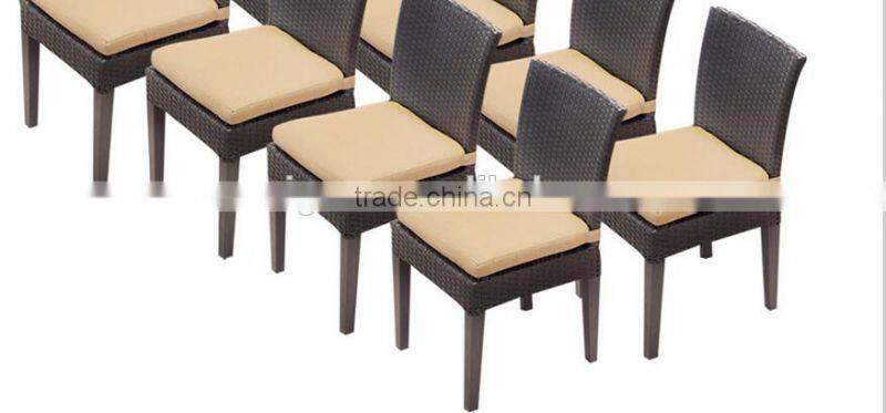 2017 Trade Assurance hot sale cane meeting room used banquet pe rattan cheap armless chairs furniture
