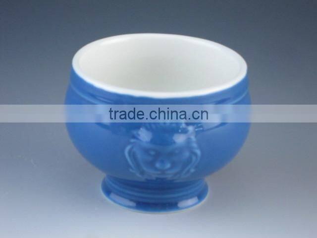 small casserole without lid 350 ml glazed porcelain microwave safety