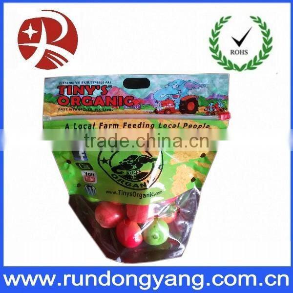 printed plastic zip lock fruit bag