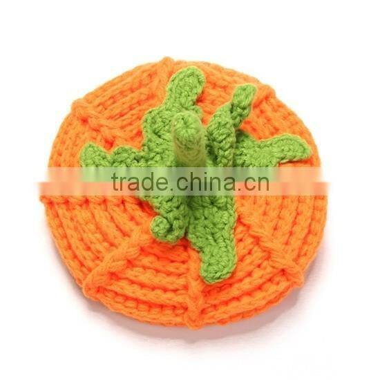Infant Toddler Pumkin hat Crochet Baby Pumpkin Hat Halloween Hat Baby girls boys beanie Photo Props