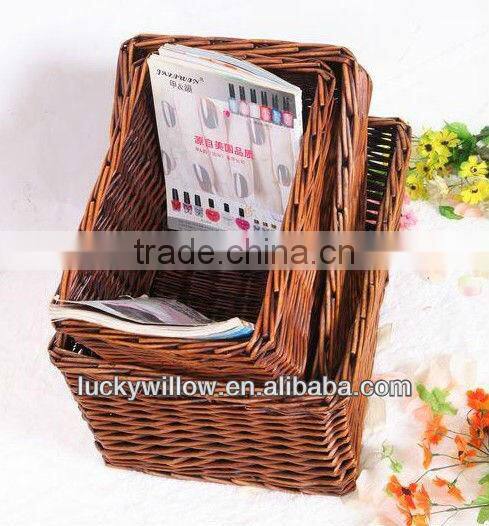 wicker baby clothing storage basket storage