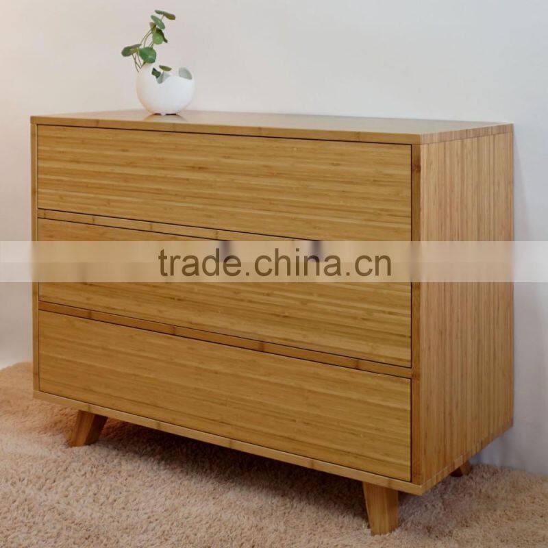 Bamboo material simple style modern kitchen cabinet