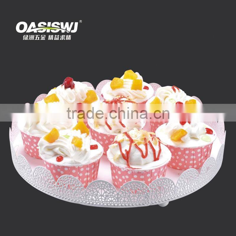 Factory Direct Sale mental round Cup Cake Stand /cupcake stand