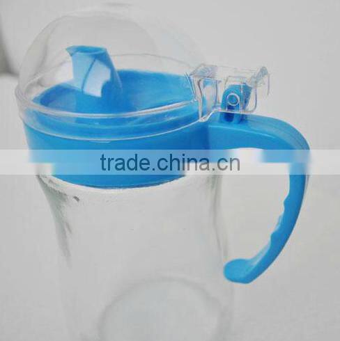 Hot style high quality glass drinking water pot with cap