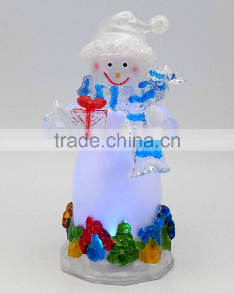acrylic color changing snowman led light decorations supplier