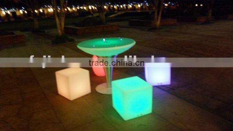 rechargeable colorful waterproof LED bar furniture table