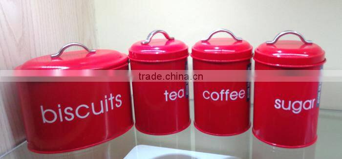 storage canister for biscuit sugar coffee tea
