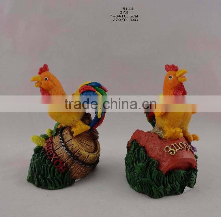 2017 Resin new year chicken ornament