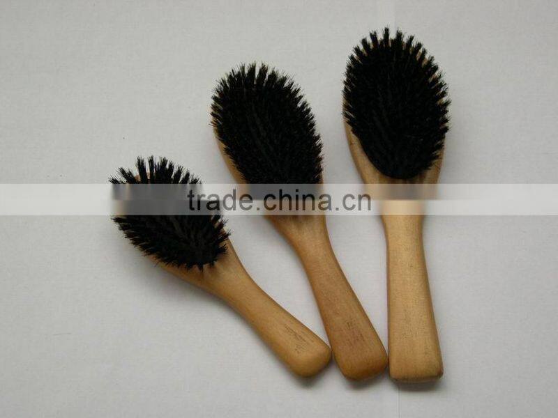 Wooden massage brush