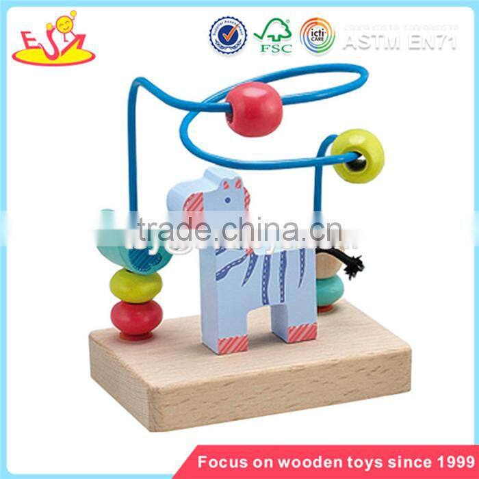 Wholesale top selling wooden children beads toy interesting wooden children beads toy W11B023