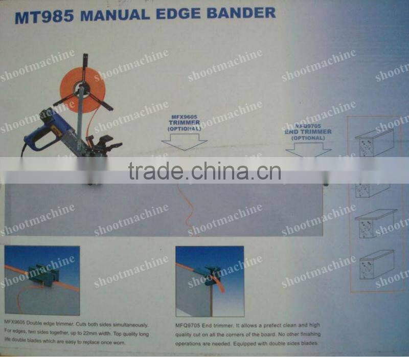 Hand edge banding machine SHMT985 with The ghickness of strip 2mm,ing width 30mm and Weight 3kg