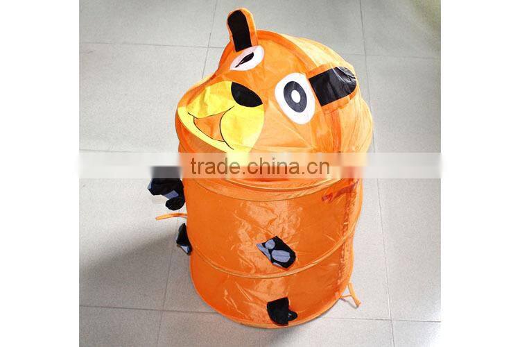 Round animal Laundry Hamper folding laundry basket