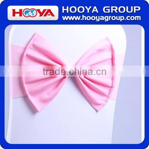 Reusable 2015 Popular selling party decoration Wedding Satin Bow Chair Sash