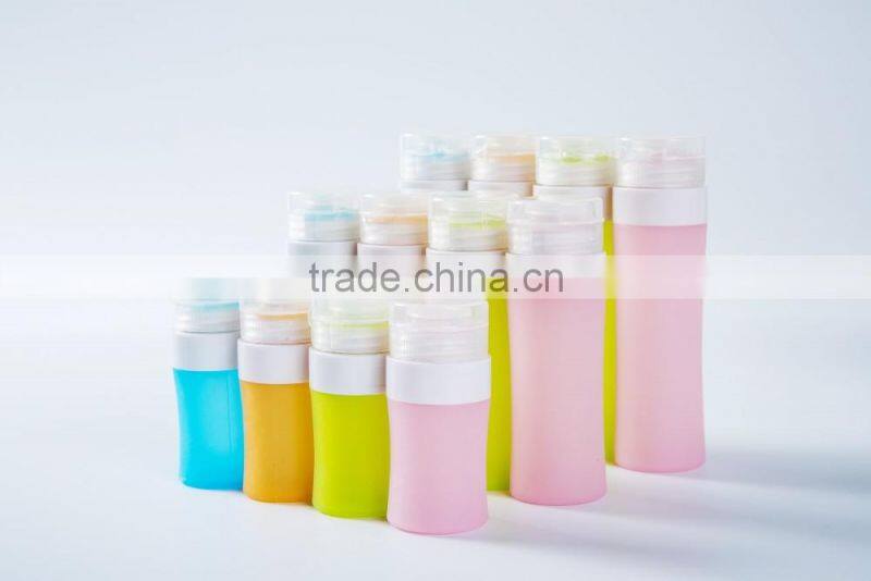 Silicone travel bottle Silicone cosmetic bottle BPA free bottle