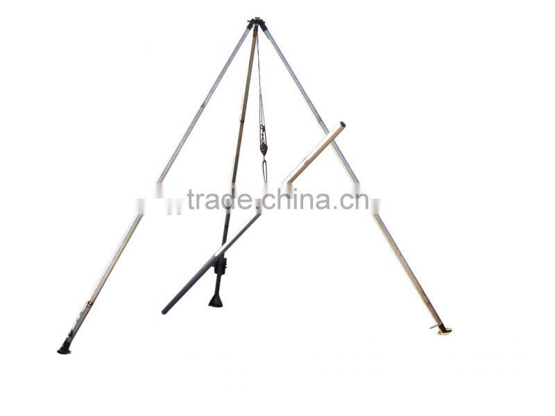 Tripod erecting pole machine 12M