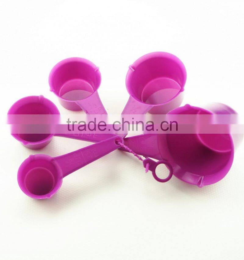 47064 Set of 5 pcs Plastic Kitchen Baking Measuring Measure Spoon Cup Set NEW