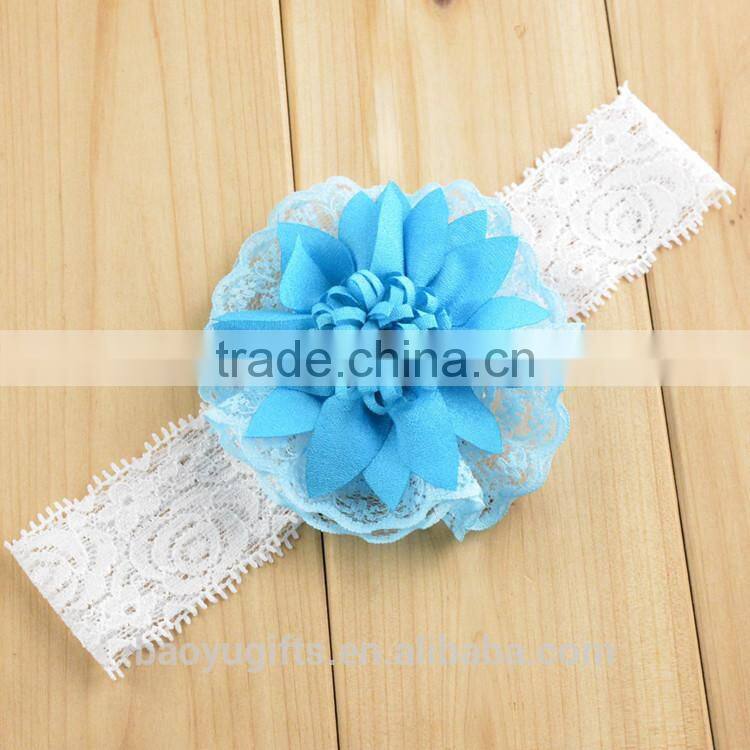 Hot Scolour 10PC Babys Headband Hairband Elastic Wave Point Bowknot Photography