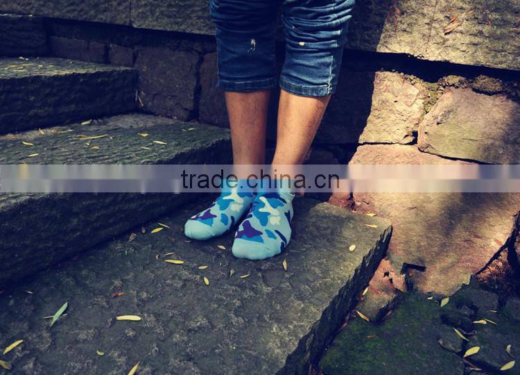 Top Sale Men's Boat Socks Camouflage Socks Customized Fashion Socks