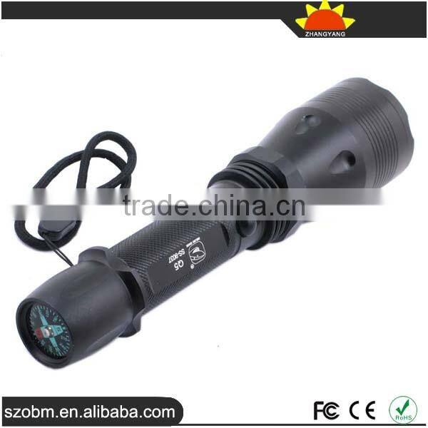 Multi Function Compass Flashlight Rechargeable Led Flashlight Torch