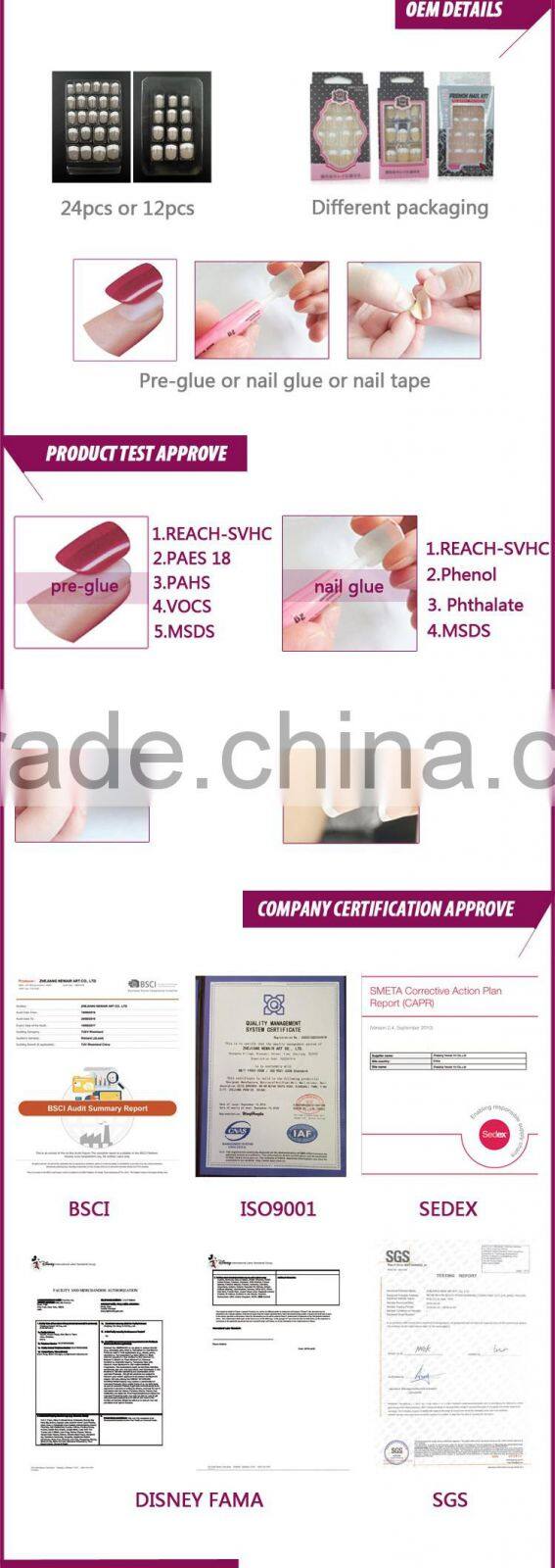 Fashion nail art accessories foil nail decals