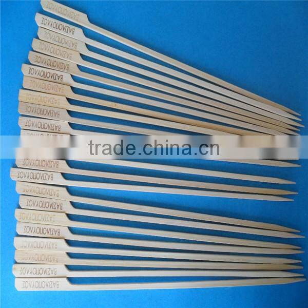 Guangxi eco friedly BBQ flat paddle bamboo skewer