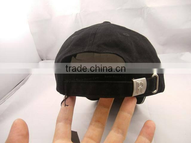 custom black ball cotton cap/with high quality