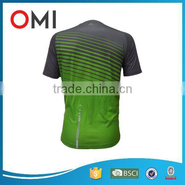 Hot sale quick dry Cheap Man Running Shirt Sublimation custom short sleeve shirt
