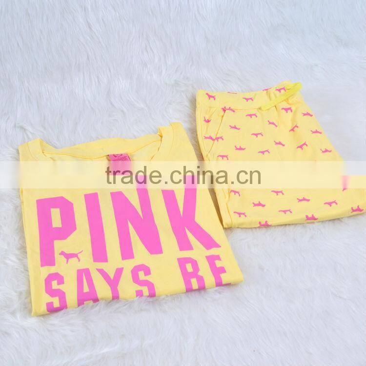 2017 new summer 100% cotton nightgowns/wholesale cotton pajamas/sleepwear