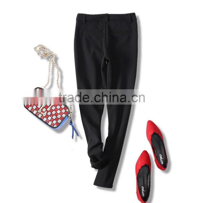 2016 women winter thick warm causal pants ladies tight pants trousers