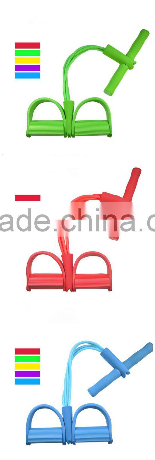 Foot Pedal Elastic Arm Stretching 4-Tube Pull Rope Manufacturer