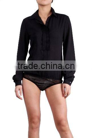 2015 new fashion ladies formal black top