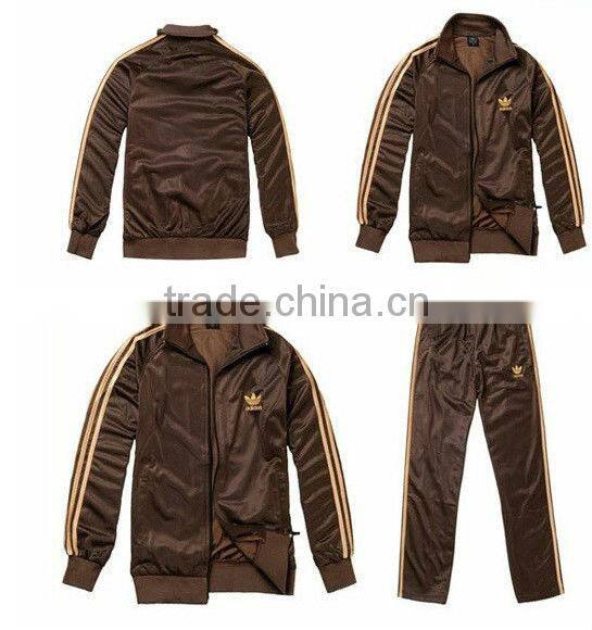 Customized thick long sleeve sweat suit made in china