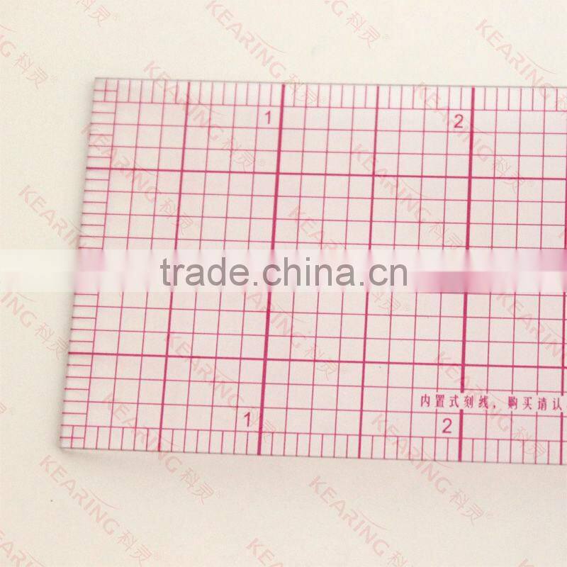 2"*24" straight flexible 1.2mm thickness inch plastic garment ruler for fashion design#8248