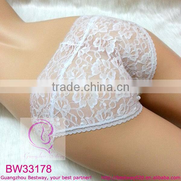 Ladies sheer sexy transparent lace bikini panties