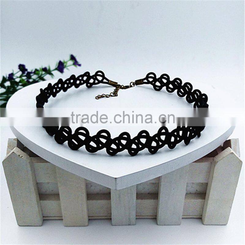 2015 latest wedding elastic tattoo choker diy necklace ops chain bracelet