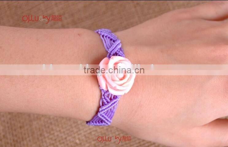 fabric cloth Bracelet with gold charm, silk cloth Bracelet with evil eye bead charm new design fabric bracelet